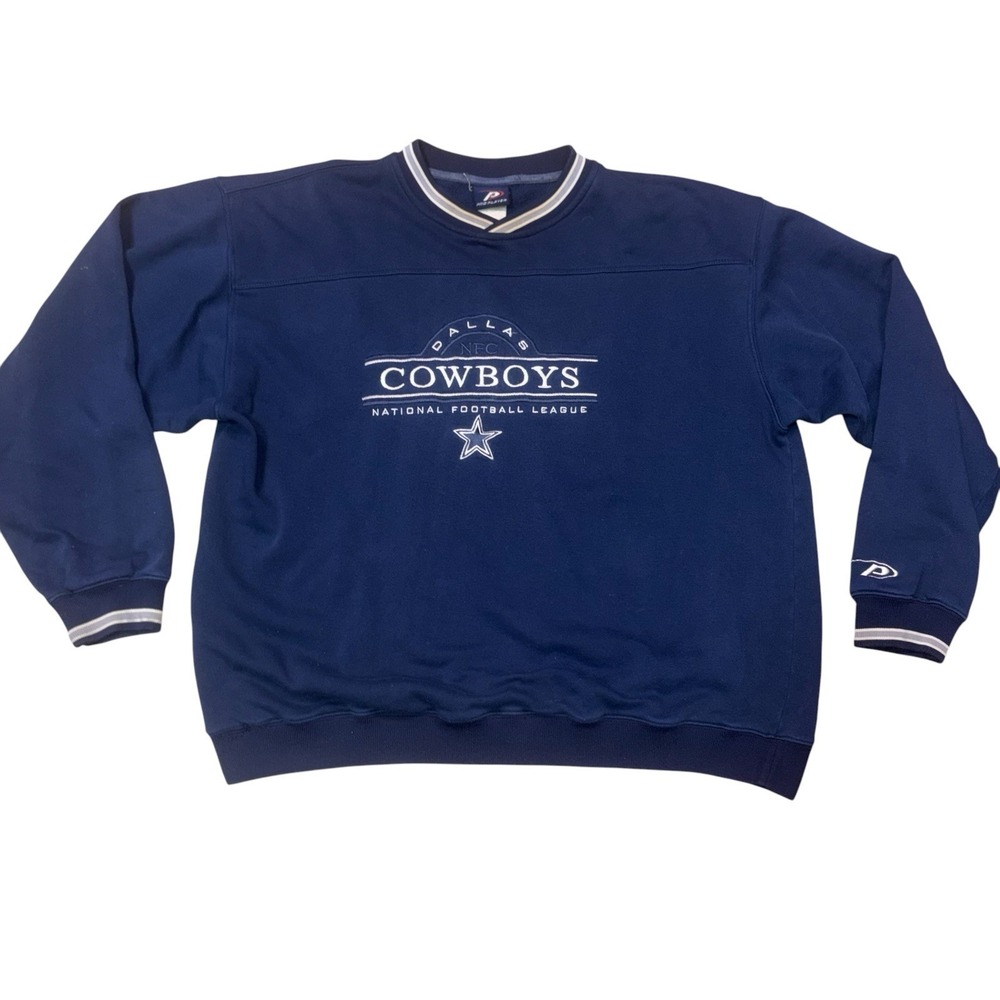 Vintage Dallas Cowboys Navy Pro Player Crewneck Size Large